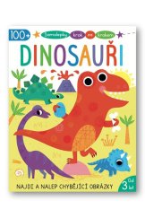 kniha Samolepky krok za krokem Dinosauři Najdi a nalep chybějící obrázky, Svojtka 2024