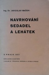 kniha Navrhování sedadel a lehátek, s.n. 1937