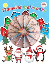 kniha Vianočná maľovanka + 12 farebných voskoviek, Foni book 2021