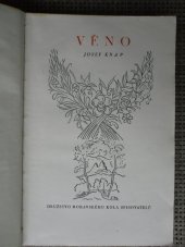 kniha Věno, Družstvo Moravského kola spisovatelů 1947