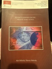 kniha Řízení vládního dluhu strategie, riziko, alokace, VŠB - Technical University 2015