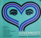 kniha Důvěrnosti Rozhovory o sexualitě, s.n. 1970