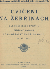 kniha Cvičení na žebřinách, Matice Sokola pražského 1923