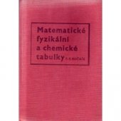 kniha Matematické fyzikální a chemické tabulky pro sedmý až devátý ročník, SPN 1965