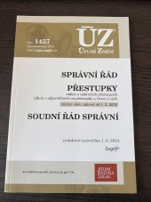 kniha ÚZ 1457 Správní řád, Soudní řád správní, Přestupky, Sagit 2023