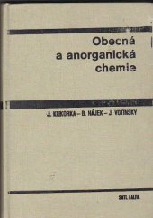 kniha Obecná a anorganická chemie celost. vysokošk. učebnice pro vys. školy chemickotechnologické, SNTL 1989