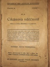kniha Cikánova vděčnost III obraz ze života cikánského o 4 jednáních., s.n. 