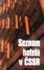 kniha Seznam hotelů v ČSSR, Merkur 1973