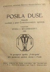 kniha Posila duše sborník modliteb a písní československých spiritistů, Knihovna Nového života 1922