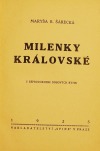 kniha Milenky královské, Sfinx, Bohumil Janda 1925