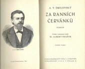 kniha Za ranních červánků román, Šolc a Šimáček 1935