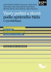 kniha Vzory podání a úkonů podle správního řádu s vysvětlivkami, Leges 2018