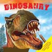 kniha Dinosaury S naozajstným zväčšovacím sklom a plné odklápacích vlepených častí!, Svojtka 2012
