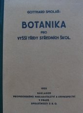 kniha Botanika pro vyšší třídy středních škol, Profesorské nakl. a knihk. 1925