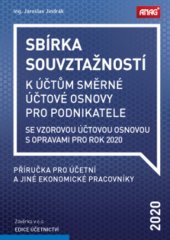 kniha Sbírka souvztažností k účtům směrné účtové osnovy 2020 se vzorovou účtovou osnovou s opravami pro rok 2020, Anag 2020