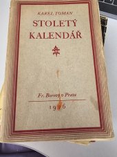 kniha Stoletý kalendář verše pomíchané, Fr. Borový 1926