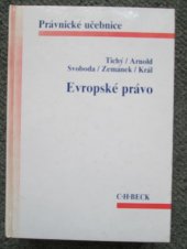 kniha Evropské právo, C. H. Beck 1999