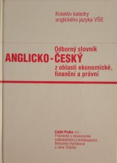 kniha Odborný slovník anglicko-český z oblasti ekonomické, finanční a právní, Linde 1994