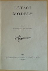 kniha Létací modely, Naše vojsko 1951