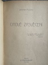 kniha Citové zasvěcení román, H. Kosterka] 1903