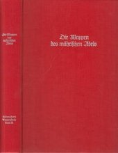 kniha Die Wappen des mährischen Adels, Bauer & Raspe 1979