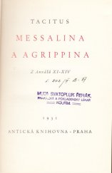 kniha Messalina a Agrippina z Annálů XI-XIV, Rudolf Škeřík 1931
