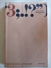 kniha Rozmluvy Literární a filozofická revue, Broxholm 1984