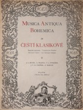 kniha Musica Antiqua Bohemica 20 Edice staré české hudby, SNKLHU  1954