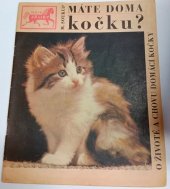 kniha Máte doma kočku? [sborník, SZN 1969