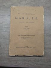 kniha Makbeth tragedie o pěti jednáních, J. Otto 1927