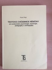 kniha Textová cvičebnice němčiny pro posluchače psychologie skripta pro posl. filoz. fakulty Univ. Karlovy, Karolinum  1992