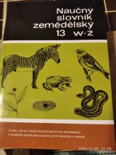 kniha Naučný slovník zemědělský 13. - W-Ž, SZN 1992