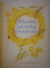 kniha Říkadla, písničky a hádanky, SNDK 1953