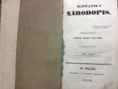 kniha Slowanský národopis, J.G. Calve 1849