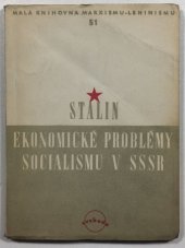 kniha Ekonomické problémy socialismu v SSSR, SNPL 1955