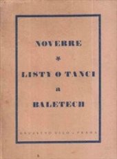kniha Listy o tanci a baletech, Družstvo Dílo přátel umění a knihy 1945