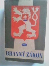 kniha Branný zákon, Orbis 1950