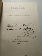 kniha Babička obrazy venkovského života, Jaroslav Pospíšil 1855