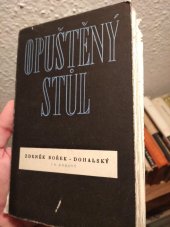 kniha Opuštěný stůl [výbor z novinářských článků ..., Fr. Borový 1947