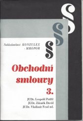 kniha Obchodní smlouvy III s využitím zejména pro zahraniční obchod, Konzulex 1992