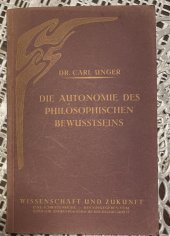 kniha Die Autonomie des philosophischen Bewusstseins, Der Kommende Tag 1921