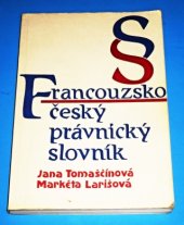 kniha Francouzsko-český právnický slovník, H & H 1994
