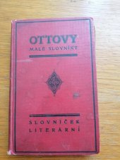 kniha Slovníček literární, J. Otto 1923