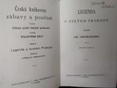 kniha Legenda o svatém Prokopu báseň Jar. Vrchlického, J. Otto 1925