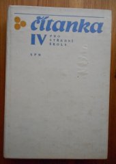 kniha Čítanka pro 4. ročník střední školy, SPN 1979
