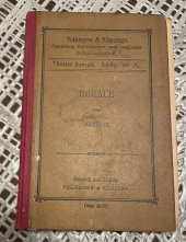 kniha Horace tragédie en cinq actes, Velhagen & Klasings 1895