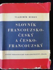 kniha Slovník francouzsko-český a česko-francouzský, Státní pedagogické nakladatelství 1954