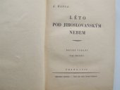kniha Léto pod jihoslovanským nebem, K. Hansa 1930
