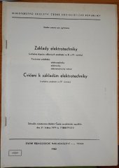 kniha Učební osnovy pro gymnázia Základy elektrotechniky (volitelná skupina odborných předmětů ve 3. a 4. ročníku), SPN 1982