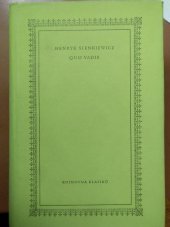kniha Quo vadis, Státní nakladatelství krásné literatury, hudby a umění 1958